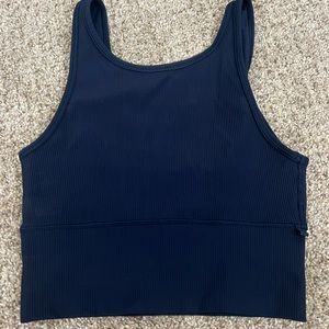 Lululemon Power Pivot ribbed crop top